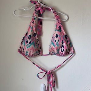 Roxy tie dye print bikini top